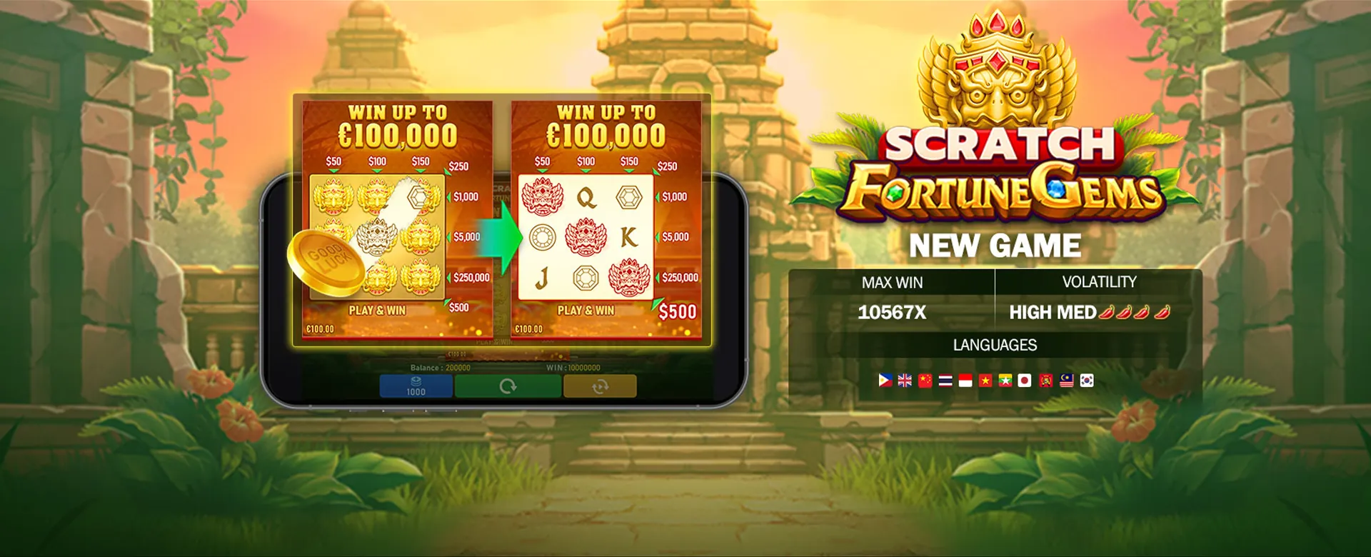A vibrant image showcasing various ph365 bonuses, gold coins, and a smartphone with casino games, representing strategies to maximize online gambling benefits in the Philippines.